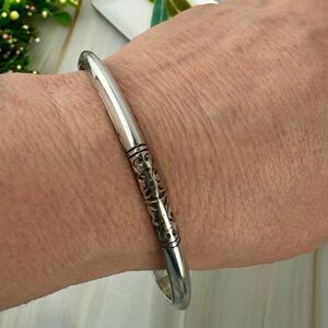 Brighton Floral Engraved Bangle